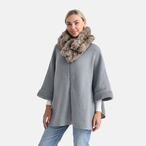 Elastischer Webpelz-Schal, Einheitsgröße, Hellbraun image number 3