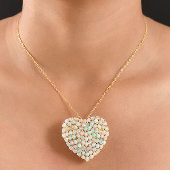 D'Joy AA Nat&uuml;rlicher, &auml;thiopischer Welo Opal Anh&auml;nger mit 45cm Kette - 10,30 ct.