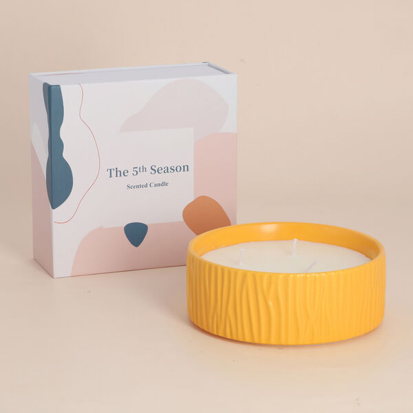 The 5th Season - Aromatherapie Duftkerze, Gelb