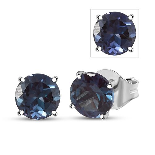 AAA Lab Grown Alexandrite Ohrringe 417 Gold ca. 3,12 ct. image number 0