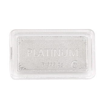 999 Platin Barren mit Pferdemotiven, 2g