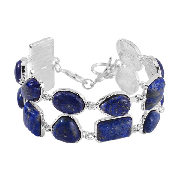 Lapislazuli Armband ca. 18 cm Legierung Standard ca. 125,00 ct.