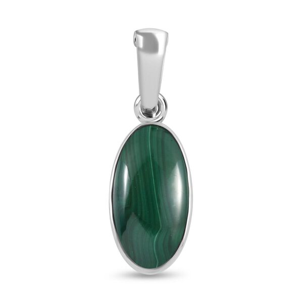 AAA Malachit Anh&auml;nger  Edelstahl ca. 15,61 ct.