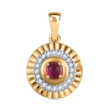 AA Afrikanischer Rubin Anh&auml;nger, ca. 0.62 ct