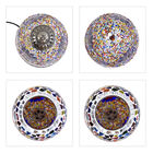 Handgefertigte, orientalische Mosaik Glas Tischlampe - Eiform, Größe 15x15x48 cm, Mehrfarbig image number 4