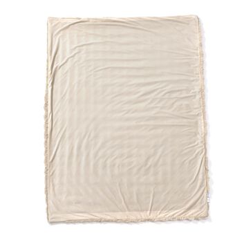 Decke aus Kunstfell, beige