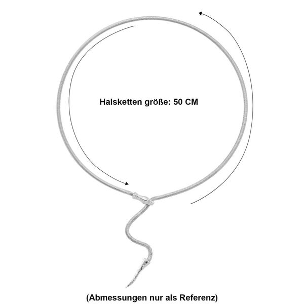 Flexible Schlangenkette in Silberton image number 5