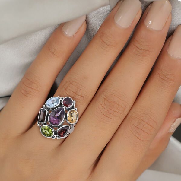 Royal Bali Kollektion - mehrfarbiger Edelstein-Ring - 11,99 ct. image number 2