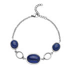 Lapislazuli-Armband, ca.19+3.5 cm, silberfarben, ca. 20.00 ct image number 0