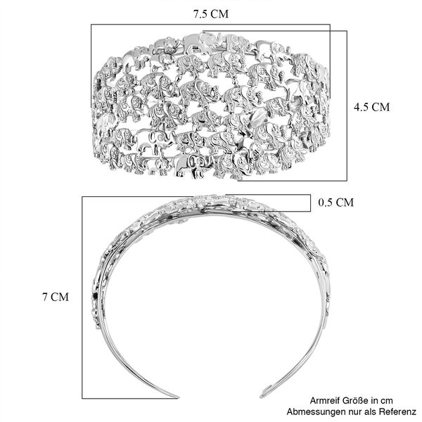 Royal Bali - 925 Silber Armreif ca. 19 cm ca. 32,46g image number 5
