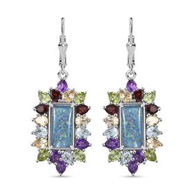Boulder Opal Triplett und Multi-Edelstein Ohrringe - 9,91 ct.