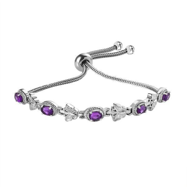 Afrikanisches Amethyst 26,75cm Armband - 2,32 ct.