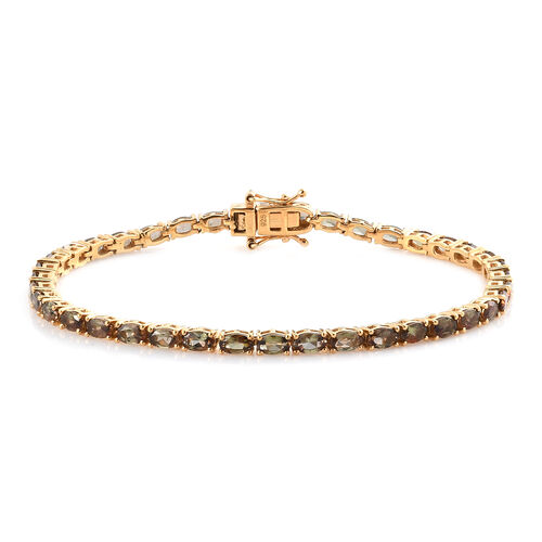 Andalusit Armband, ca. 20 cm 925 Silber vergoldet ca. 9,01 ct image number 0