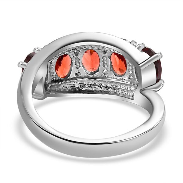 Roter Granat Ring Edelstahl (Größe 16.00) ca. 3,23 ct image number 5