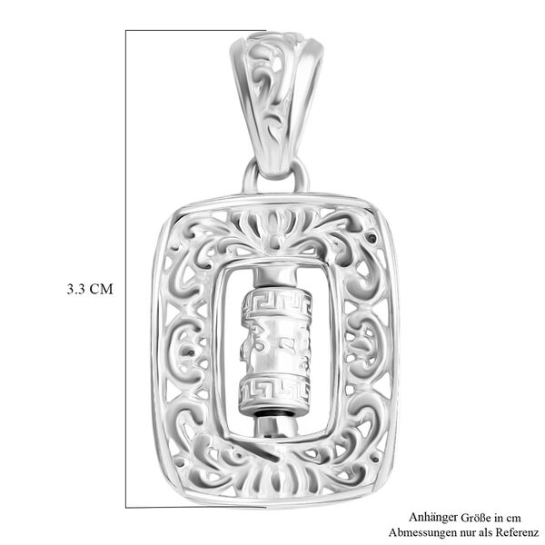 Royal Bali Kollektion- Gebetsm&uuml;hle Anh&auml;nger, 925 Silber with 916 Gelbgold Vermeil image number 4