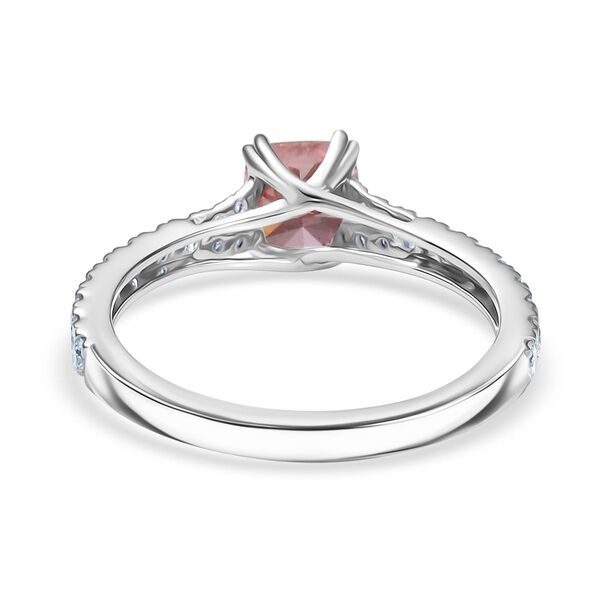 LUXURIANT VS rosa und VS-EF weißer Labor Diamant Ring in 950 Platin - 1,54 ct. image number 5