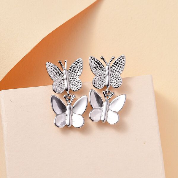 Schmetterlings-Ohrringe im Designer-Stil image number 2