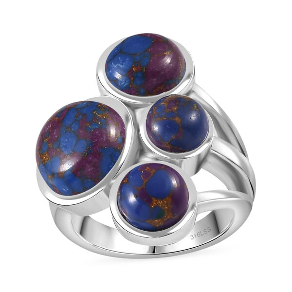 Lila Türkis-Ring - 7,82 ct. image number 3