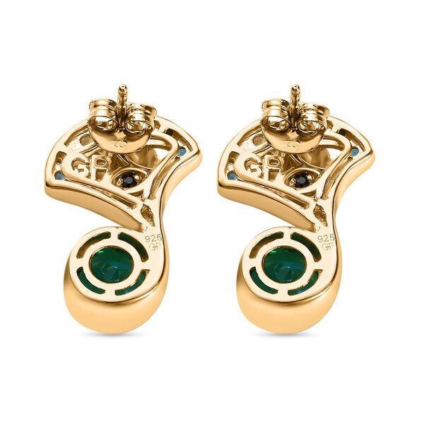 GP Italian Garden Kollektion - Pfau Triplett Quarz und Multi-Edelstein-Ohrringe - 3,62 ct. image number 4