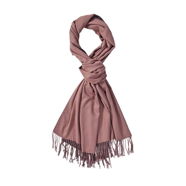 Supersoft Doppelgewebter Schal mit Fransen, zweifarbig, Lila image number 0