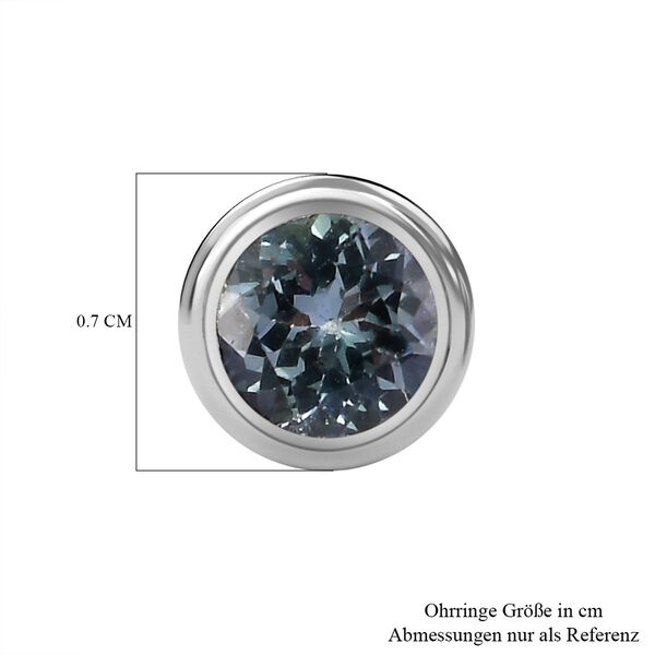 Pfau Tansanit Ohrstecker - 1,11 ct. image number 5