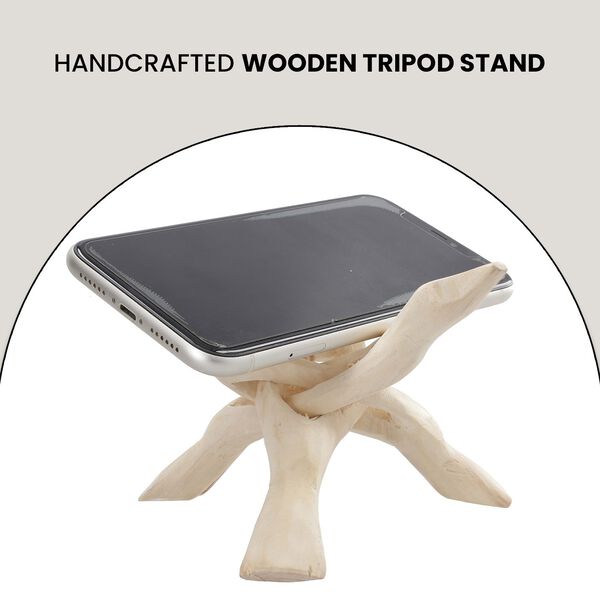 Handgefertigter dreibeiniger Holzst&auml;nder image number 5