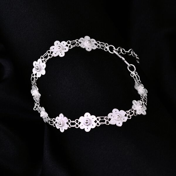 D'Joy Royal Bali Tarakashi 925 Silber Armband ca. 19 cm ca. 7,32g image number 2