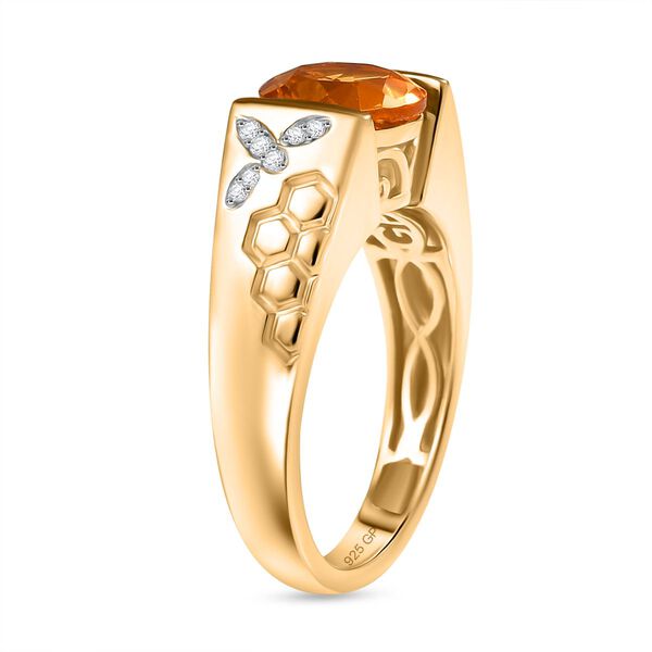 GP Trionfo Kollektion - AA Serra Gaucha Citrin, Zirkon und Kanchanaburi blauer Saphir Ring - 1,87 ct. image number 6