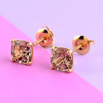 ILIANA AAA Turkizit Ohrstecker, 750 Gelbgold ca. 3,35 ct