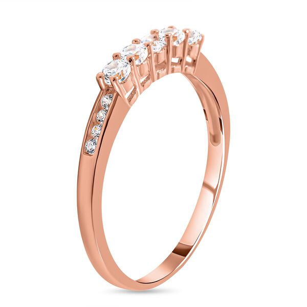 LUSTRO STELLA - Wei&szlig;er Zirkonia-Ring, 925 Silber ros&eacute;vergoldet - 1,35 ct. image number 2