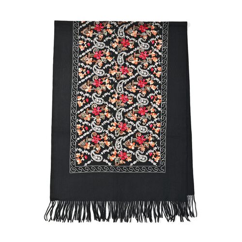 Bestickter Schal mit Paisley und Floralem Stickerei, Floral image number 0