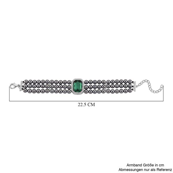 Grüner Kristall, Terahertz Armband ca. Flexibles cm 120.00 ct image number 4