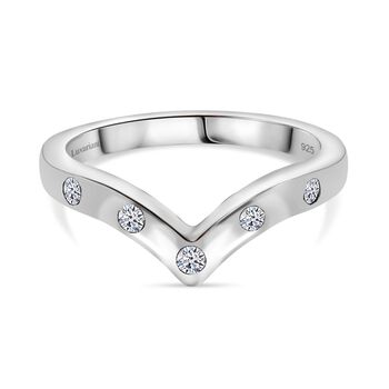 LUXURIANT SI-GH Labor Diamant Ring, 925 Silber rhodiniert - 0,20 ct.