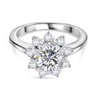 J Francis gefertigt mit SWAROVSKI Zirkonia Ring 925 Silber rhodiniert (Größe 18.00)