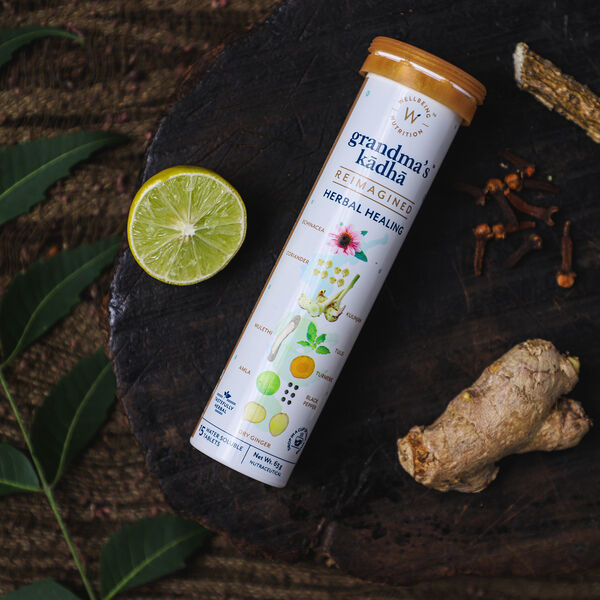 Wellbeing Nutrition Oma Kadha R&ouml;hrchen mit 15 Brausetabletten image number 1