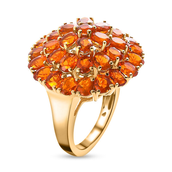 Salamanca Feueropal-Ring, 925 Silber vergoldet  ca. 4,33 ct image number 6