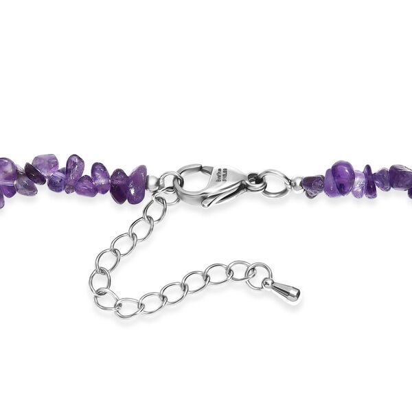 Afrikanische Amethyst 60cm Halskette - 325 ct. image number 4