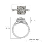 RHAPSODY Diamant zertifiziert VS E-F Cluster Ring 950 Platin image number 3