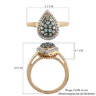 Alexandrit und Zirkon Ring 925 Silber Gelbgold Vermeil image number 6