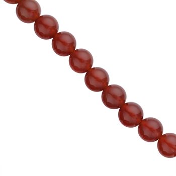 3er Set - Rote Achat Halskette, Armband und Ohrringe, 316L Edelstahl ca. 323.50 ct