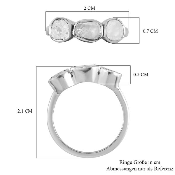 Weißer Polki Diamant-Ring - 0,33 ct. image number 6