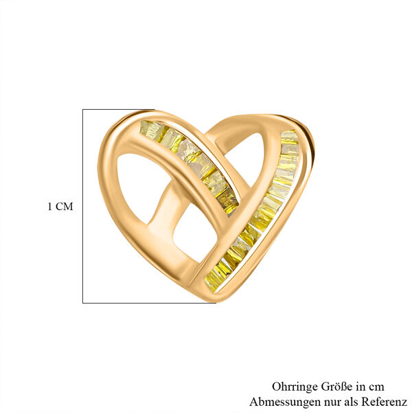 Gelbe Diamant-Ohrstecker - 0,15 ct. image number 5