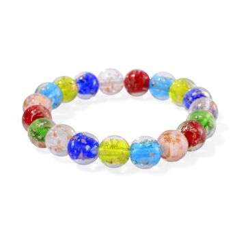 Flexibles mehrfarbiges Armband im Murano-Stil