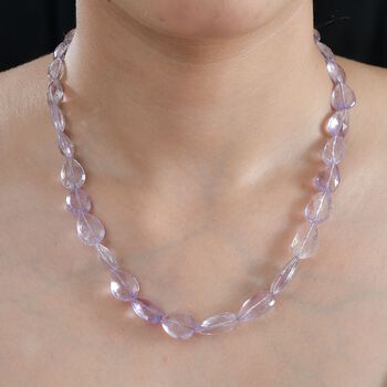 AAA Rosa Amethyst Halskette, 45 cm - 216 ct.