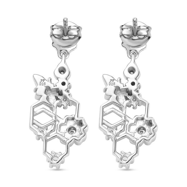 J Francis gefertigt mit SWAROVSKI Zirkonia Ohrringe 925 Silber Rhodiniert und 750 Gelbgold Vermeil 1.14 ct image number 5