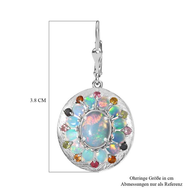 Nat&uuml;rliche, &auml;thiopische Welo Opal und Multi-Turmalin-Ohrringe - 5,87 ct. image number 7