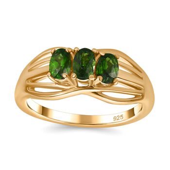 Nat&uuml;rlicher Chromdiopsid-Ring - 0,54 ct.