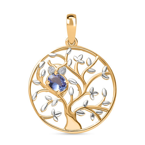 Tansanit und Zirkon-Anhänger - 0,35 ct. image number 0