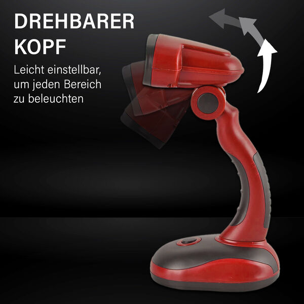 Multifunktionale LED Tischlampe, Rot image number 6