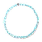 Blaue Mystic-Glas Halskette, ca. 50 cm lang, mit Magnetschloss